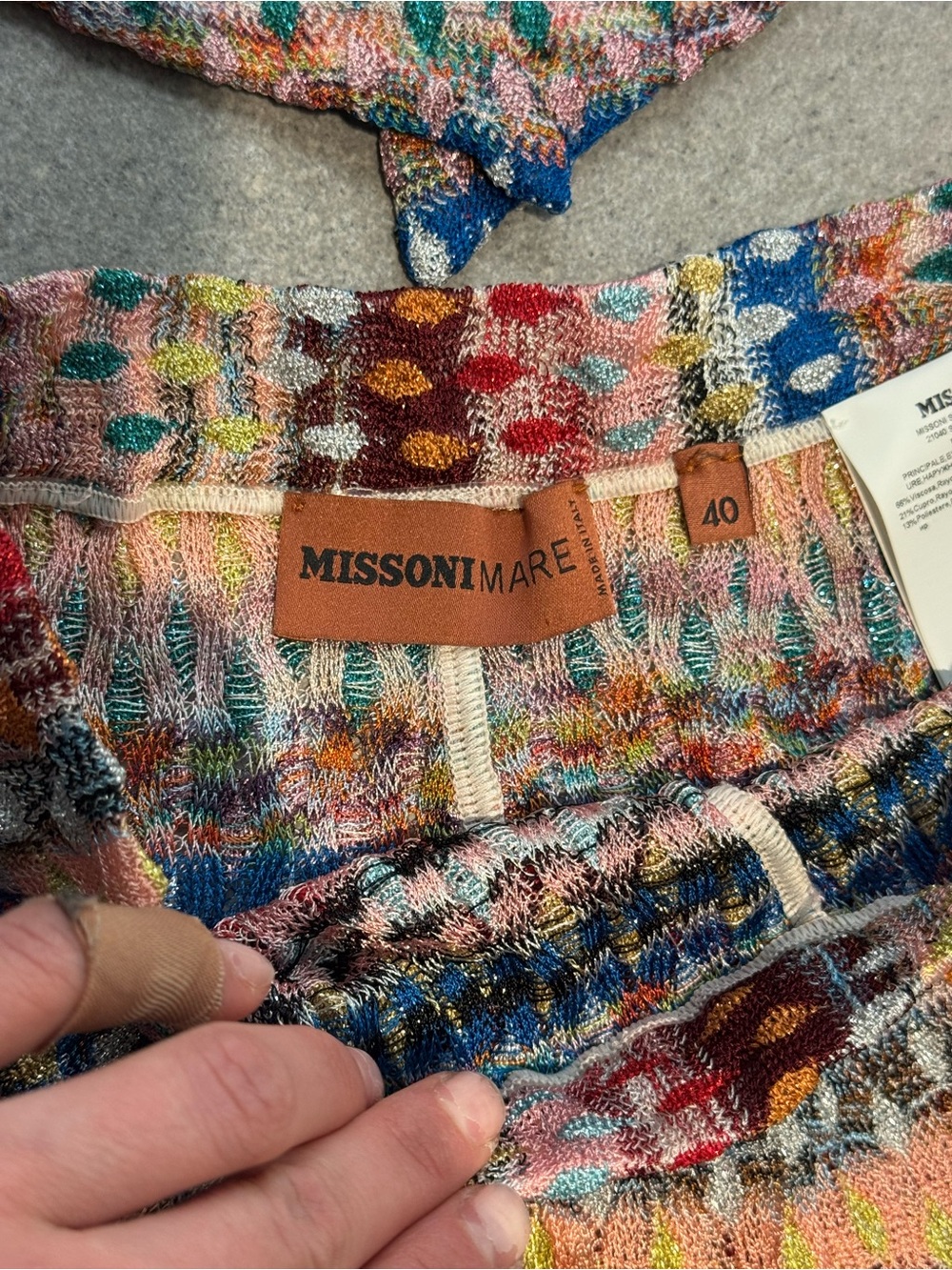 Missoni Knit Two-Piece Top & Shorts Set - Multicolor - Picture 4 of 5
